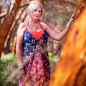 Multi color Silk dress